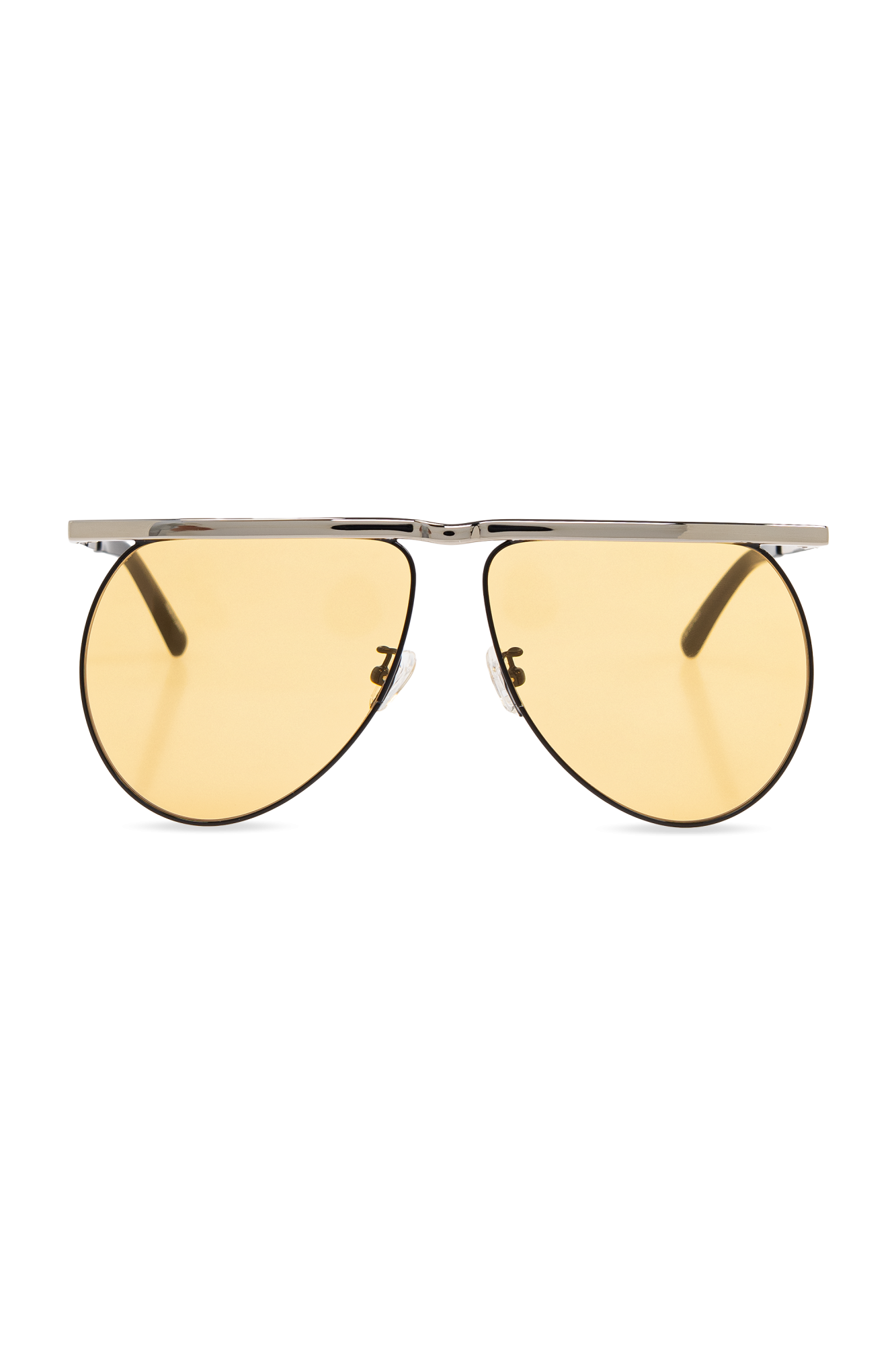 サングラス THE ATTICO Woman Sunglasses Yellow ATTICO38C9SUN C9 x Linda Farrow Marfa rectangular sunglasses in yellow - The